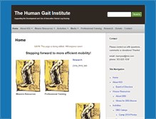 Tablet Screenshot of humangaitinstitute.org